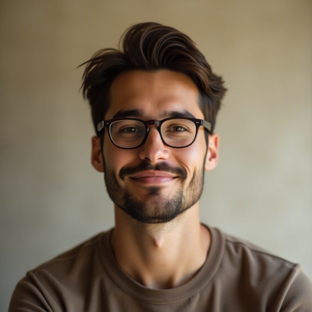 Home flux dev artistic portrait photography of a copywriter male wi 0